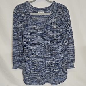John‎ Paul Richard Lightweight Sweater, Blue, Women's Plus Size XXL